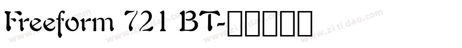 Freeform 721 BT字体转换